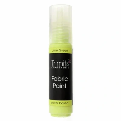 Image of Trimits Fabric Paint Pen, Lime Green, 20ml