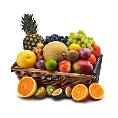 Image of Luxury Fresh Fruit Gift Basket Extra Large Regency Hamper with Pineapple, Mango, Grapes, Melon, Berries Gifts For Birthdays, Celebrations and Picnics, from Hampers
