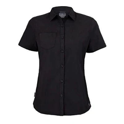 Image of Craghoppers Womens Expert Kiwi Short Sleeved Shirt, Black, Size 12