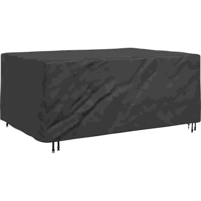 Image of vidaXL Outdoor Furniture Cover Black 210 x 130 70 cm 600D
