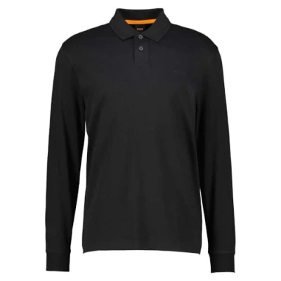 Image of BOSS LONG Polo shirt, Men&#039;s, Size: Large, Black