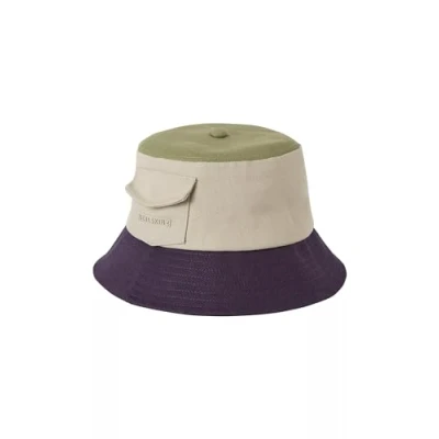 Image of SEALSKINZ Lynford Waterproof Unisex Bucket Hat with Pocket All Weather UV Protection Cream/Green