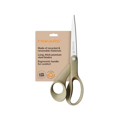 Image of Fiskars Scissors Renew Recycled Fabric Scissors, 8 Inch