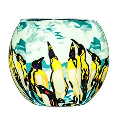 Image of Benaya Glass Nightlight Christmas Tealight Holder A Board Meeting
