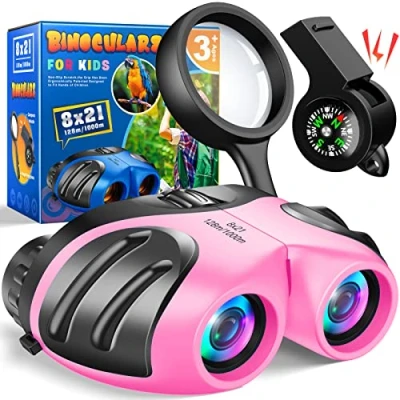 Image of Dislocati Girls Toys Age 4 5 6 7 8, Kids Binoculars Gifts for 3 12 Year Olds Outdoor 9 Old Boys 8 10 Presents Birthday
