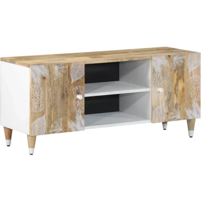 Image of vidaXL TV Cabinet 105x33.5x46 cm Solid Wood Mango