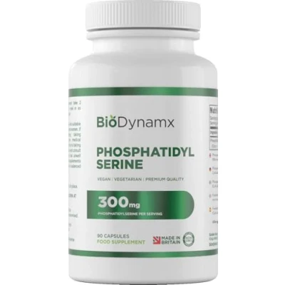 Image of BioDynamx Phosphatidylserine 90 High Strength Vegan Phosphatidyl Serine Capsules 100mg Active per Serving Non GMO, Gluten &amp; Dairy Free Made in The UK