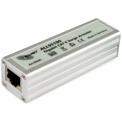 Image of ALLNET ALL95100 Surge and Lightning Protection, Category 6/ADSL/VDSL/ISDN, 2 RJ 45 Connectors