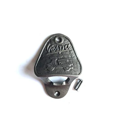 Image of Vespa Cast Iron Wall Mounted Bottle Opener Bar Man Cave