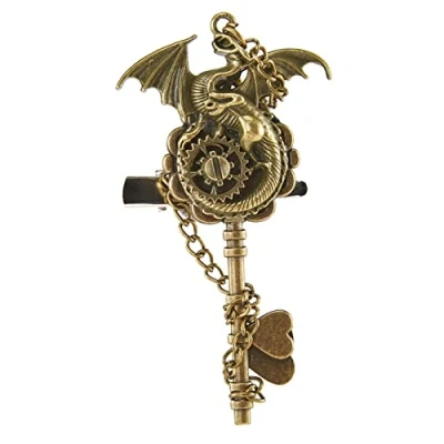 Image of Metal Brooch Pin Lapel Suit Tie Steampunk Hairpin Hair Clip For Women Men Coat Hats Jewelry Accessory Gothics Pins Costume Dress Fashion