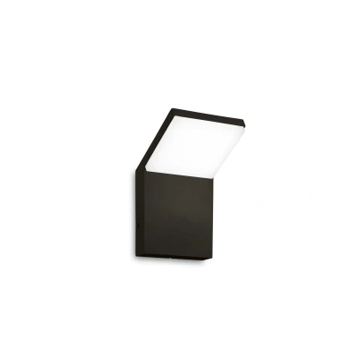Image of Style Integrated LED Outdoor Modern Wall Lamp Black 1050Lm 3000K IP54
