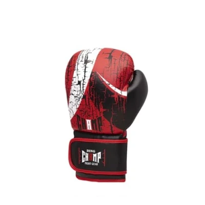 Image of Men Boxing Gloves Sparring for Punch Bag Gym Training MMA Fight Muay Thai Kickboxing (Red Crackers, 14oz)