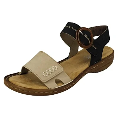 Image of Rieker Women&#039;s 608z3 Sandals, Ginger Pacific, 8 UK