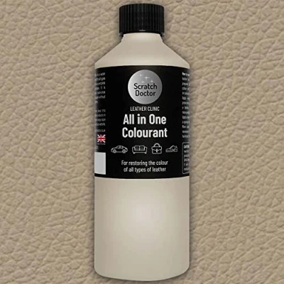 Image of Scratch Doctor All in One Leather Colourant for BMW Self Seal Dye Repair Paint Car Seats &amp; Interior (Dakota Cream Beige)