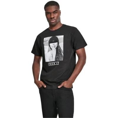 Image of Mister Tee Herren und Jungen T Shirt F#?KIT Tee, Männer mit Motiv Front Print Fuck It, Schwarz, Größe XXL