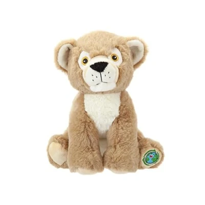 Image of Soft &amp; Cuddly Brown Your Planet Eco Plush Lioness 22.86cm (1 Pc.) Huggable Design Perfect for Kids Wildlife Lovers