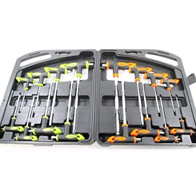 Image of Toolzone 16 Piece CRV T Handle Hex &amp; Star Screwdriver Set