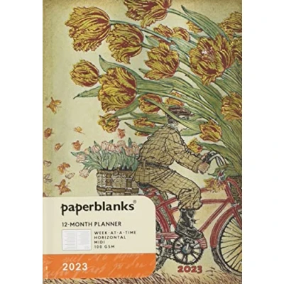 Image of Paperblanks 12 Month Flexi Planners 2023 Holland Spring Horizontal Midi (125 x 175 mm)