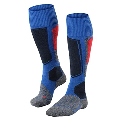 Image of FALKE Men&#039;s SK1 Comfort M KH Wool Silk Warm Thick 1 Pair Skiing Socks, Blue (Olympic 6940), 5.5 7.5
