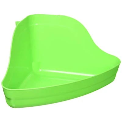 Image of Kaytee High Corner Litter Pan, for Ferrets, Rabbits, Guinea Pigs, Medium (Colours May Vary)