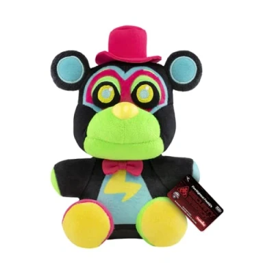 Image of Funko Plush: Five Nights At Freddy&#039;s (FNAF) Security 7&quot; Glamrock Freddy Fazbear Collectable Soft Toy Birthday Gift Idea Stuffed