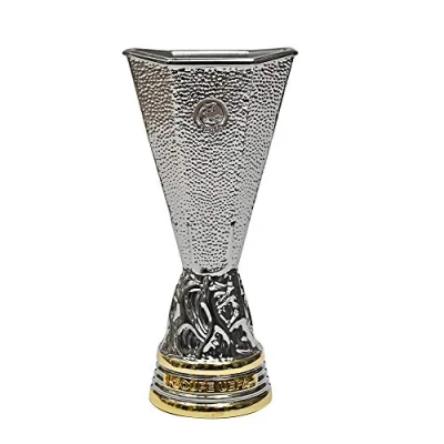 Image of UEFA EUROPA LEAGUE Unisex Adult EL 45 mm Replica Trophy in 3D, Silver,