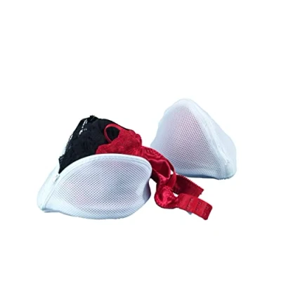 Image of WENKO 73721100 Bra washing net set of 2, Plastic Polyester, 21 x 12 11 cm, White