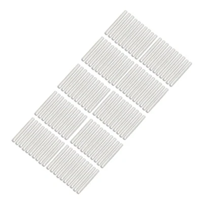 Image of Sourcingmap 100Pcs Round Shaft Solid Steel Rods Axles 2mm x 20mm Silver Tone