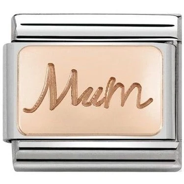 Image of Nomination Rose Gold Mum Charm