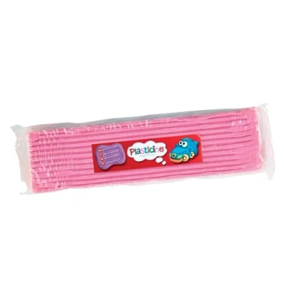 Image of Plasticine One Colour Slab 400g Pink, Modelling Compound for Professional Animators and Model Makers, Never Dries Out, Make Sculptures, Models Stop Motion Animations