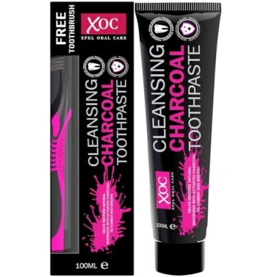 Image of Xpel Charcoal Tooth Paste with Brush 100 ml