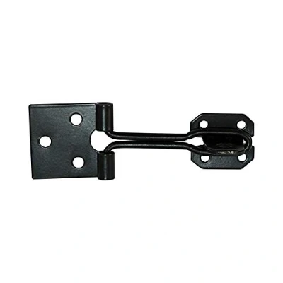 Image of TIMCO hasp &amp; Staple Wire Pattern Black 3&quot; A Low Security Lightweight and for Sheds toolboxes in Light Domestic Applications