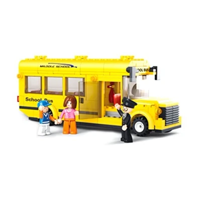 Image of Sluban School Bus &quot;Town&quot; Building Kit (219 Piece), Medium