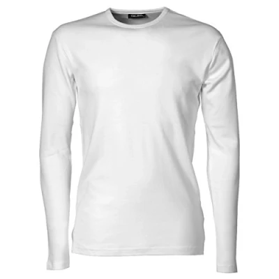 Image of Tee Jays Mens Long Sleeve Interlock White L
