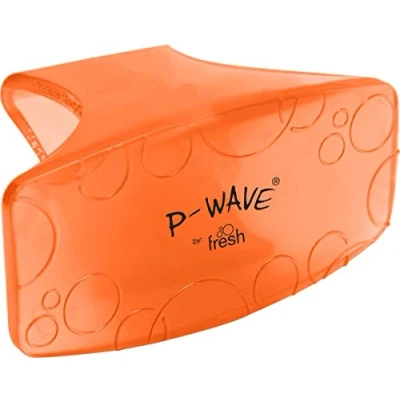 Image of P Wave Toilet Freshener Rim Block Clip, 12 Pack, 30 Day Recyclable Air for Bathrooms, bowls, Rooms, Cabinets, Office, Cars &amp; Wardrobes, Gradually Releases Fragrance, Mango