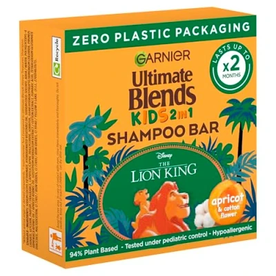Image of Garnier Ultimate Blends Kids Apricot No Tears Easy Detangling Shampoo Bar All Hair Types 60g