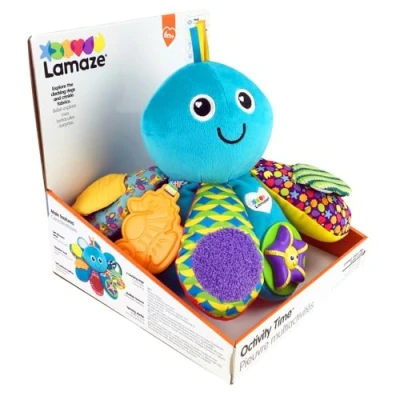 Image of LAMAZE Pupsqueak Clip &amp; Go Pram Baby Toys 0 6 Months Sensory for Babies&#039; Development Soft Plush Girls Boys Expertly Designed Newborn Essentials Up