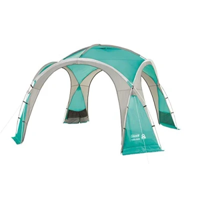 Image of Coleman Unisex_Adult Event Dome Pavillon stabiles Partyzelt mit Stahlgestäng Sonnenschutz SPF 50 plus Gazebo, Blue, XL 4,5 x m