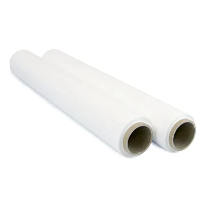 Image of OFITURIA White Film for Packaging 50 cm x 200 Metres Length Manual Elastic Industrial Pack of 2