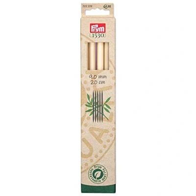 Image of Prym 1530 Bamboo (20cm, 9.00mm) Double Pointed Knitting Needle 1 Unit