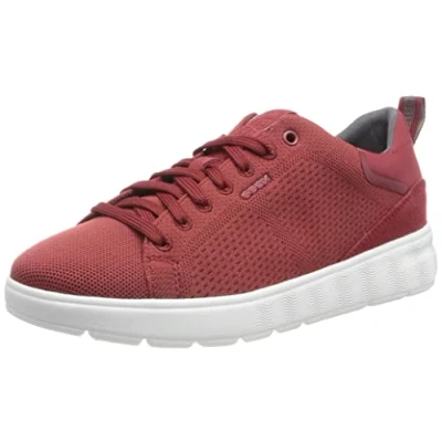 Image of Geox Men&#039;s U Spherica Ec4 Sneaker, dk red, 11 UK