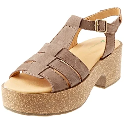Image of El Naturalista Women&#039;s Arbequina Heeled Sandal, Plume, 5 UK