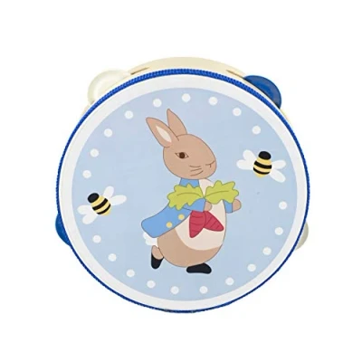 Image of Orange Tree Toys Peter Rabbit Tambourine Wooden Toy