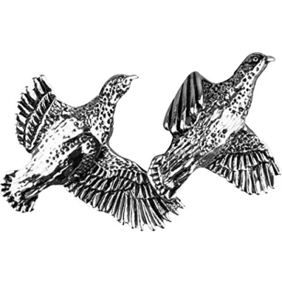 Image of Jack Pyke Pin Badge Countryman Outdoor Shooting Gift, Partridge, H 2.5 x W 2.8 cm