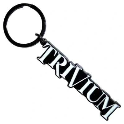 Image of Rock Off officially licensed products Trivium Band Logo Black Keychain One Size