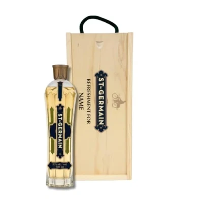 Image of Personalised St Germain Elderflower Liqueur Gift Set 70l (20% ABV)