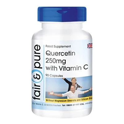 Image of Fair &amp; Pure® Quercetin with Vitamin C Vegan 90 Capsules