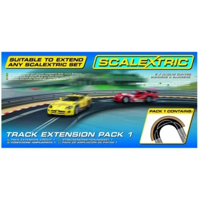 Image of Scalextric C8510 Track Extension Pack 1, Racing Curve 1:32 Scale Accessory