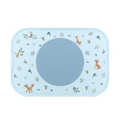 Image of Mepal Placemat Mio, Non slip Circle keeps Items in place, Easy to clean, can be removed, Sturdy, also used as a Tray, Dishwasher Safe, Forest Friends