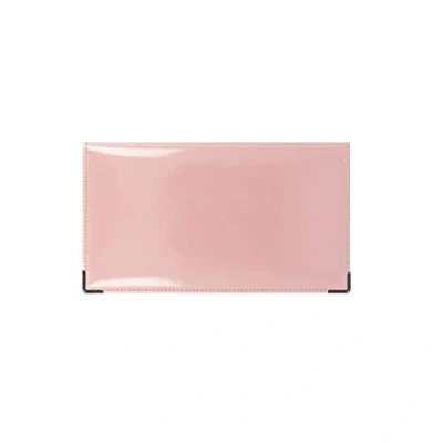 Image of Color Pop® Cheque Book Case French Made Book/Credit Card/Miscellaneous Papers, Old Rose, 10,4 x 18,7 0,8 cm, 2 Shutters